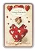 Cavallini Vintage ValenTine Glitter Greetings, 12 Assorted Postcards
