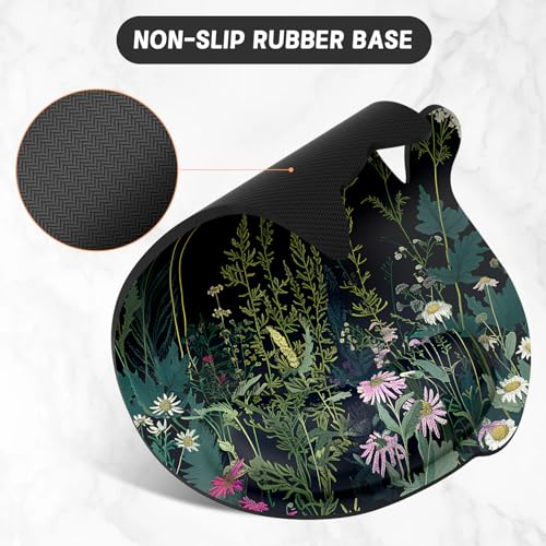 Hsxnam Mouse pad ergonômico com suporte de pulso, mouse pad engraçado em forma de gato fofo, materia