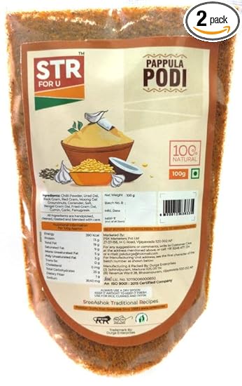 STRForU Pappula Podi / Mixed Dal Spice Powder / Podi / Karam Podi / Gun powder / Curry Powder - 100gms X 2Pkts