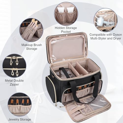 GDNasist Large Makeup Bag with Pouches