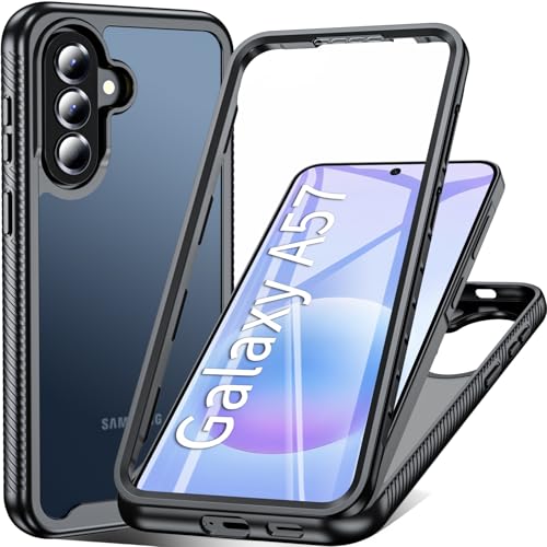 OWKEY Coque pour Samsung Galaxy A57 5G, Etui [avec Protecteur d'écran] Antichoc Anti-Rayure Housse 360° Integrale Silicone TPU Bumper Case Coque pour Samsung...