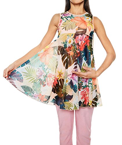 Robe courte Desigual Vest Jefferson 18SGVW28 5/6 ans coloris pesca pour enfant