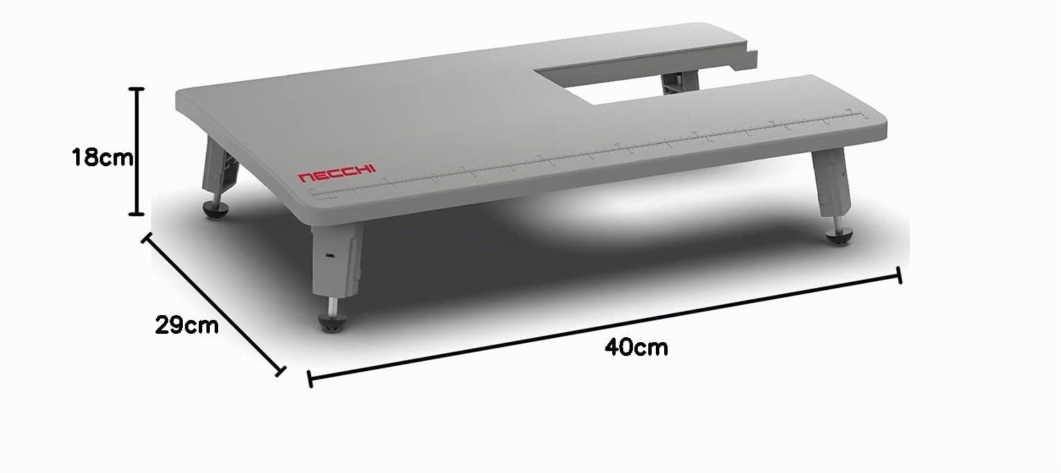 Necchi Q132A Nähmaschine, innen aus Aluminium-Druckguss, Schale aus ABS, Schwarz, Regular