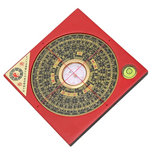 Brújula geomántica Feng Shui Luo Pan de metal y plástico miniatura 5