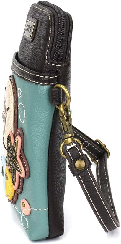 CHALA Ocean Collection Cell Phone Crossbody Purse-Women PU Leather/Canvas Multicolor Handbag with Adjustable Strap - Image 4