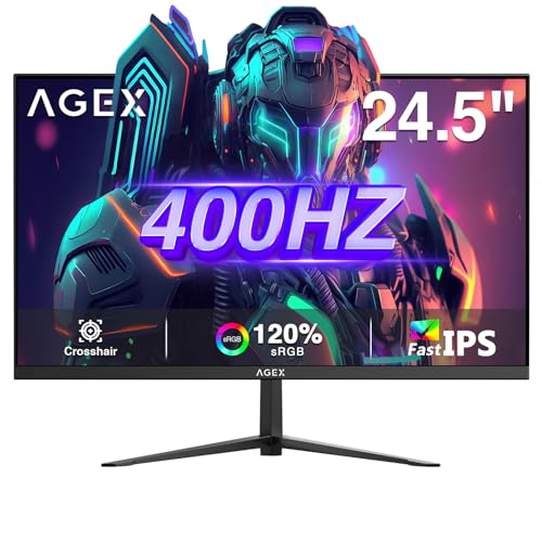 Image of Z Z-EDGE 24.5 Inch Gaming Monitor, 400Hz, 1920x1080 FHD, AG25S 1ms Response Time, FreeSync, IPS Display, Black, Desktop Stand Mount