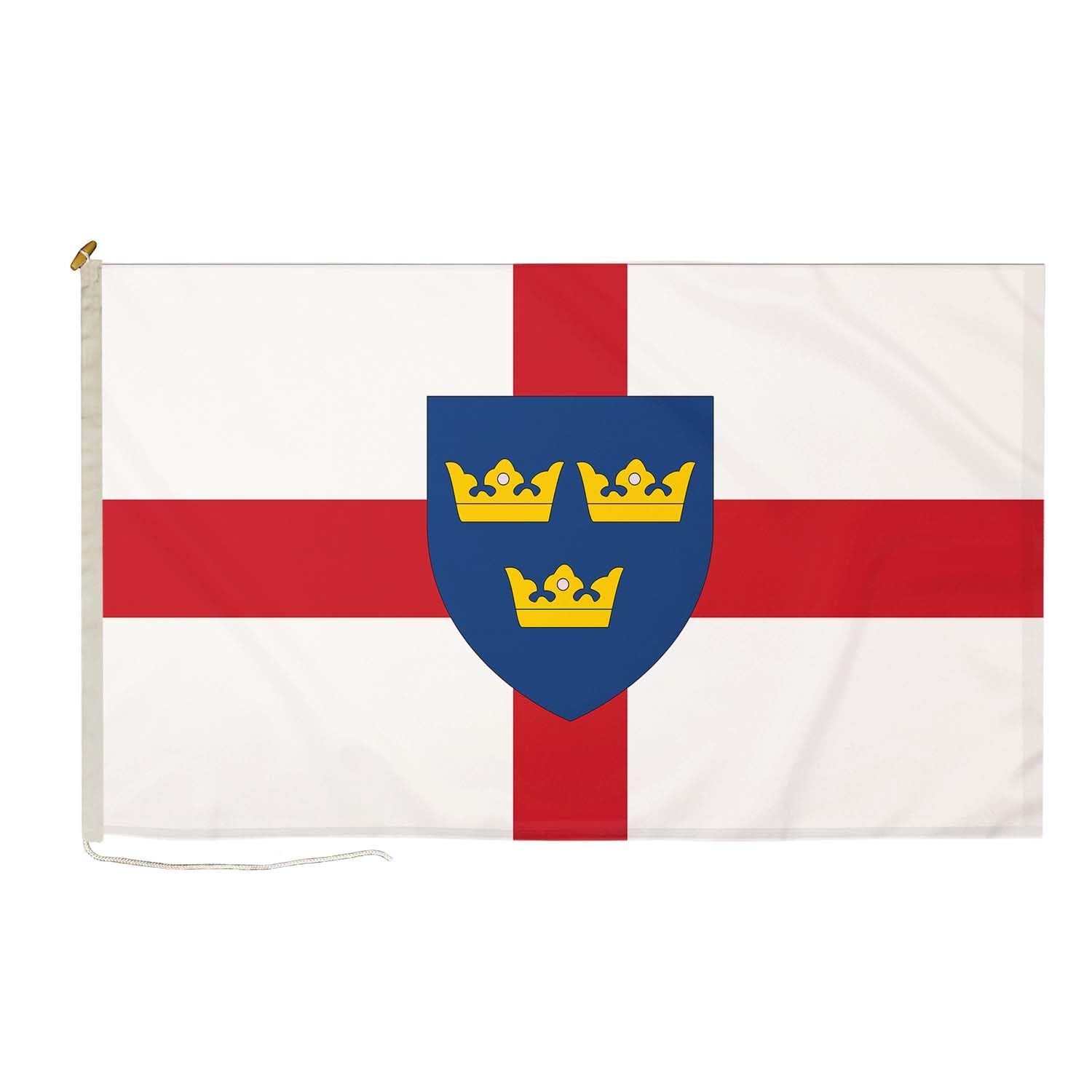 DuraFlag East Anglia Small Courtesy 20x12" Rope and Toggled Premium Quality 50x30cm Flag