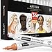ARTEZA Skin Tone Alcohol Markers Set of 36 Tones, Everblend Sketch Pens with Dual Tips, Fine and Broad Chisel