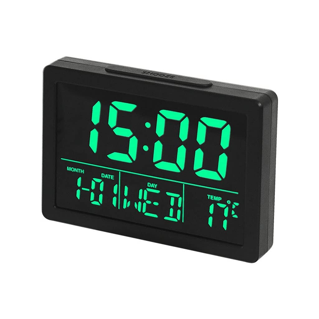 Reloj de sala con modo noche electrónico y alarma musical LED para salón
