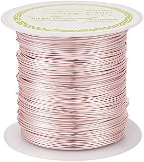 Pandahall 60 Feet Tarnish Resistant Copper Wire 22 Gauge Jewelry Beading Craft Wire