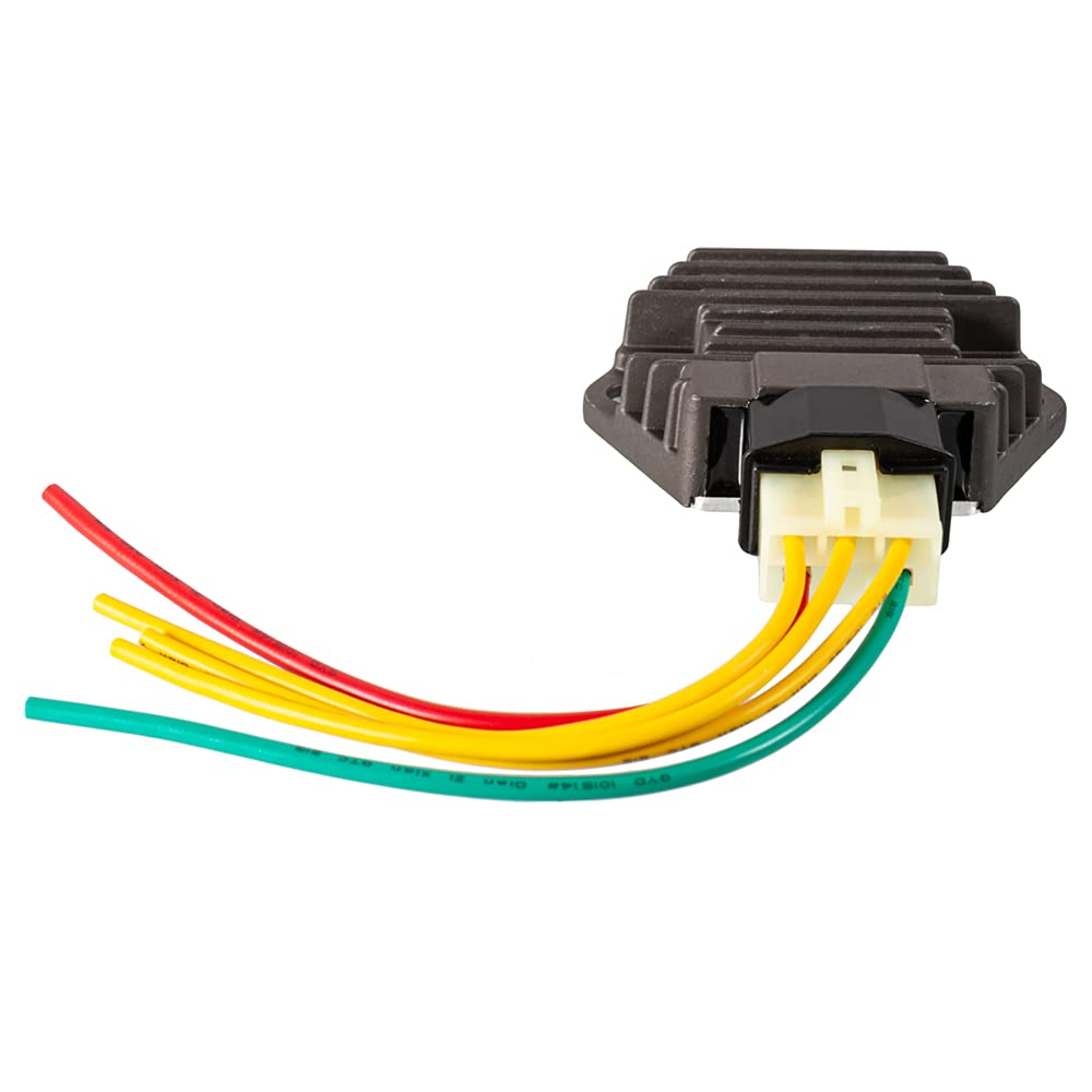 Regolatore di Tensione Moto Dissipatore di Calore in Metallo Raddrizzatore Elettrico Accessori per Aprilia RXV450/550 2006-2011 per CB600 Hornet 600 1998-2006 (Nero)