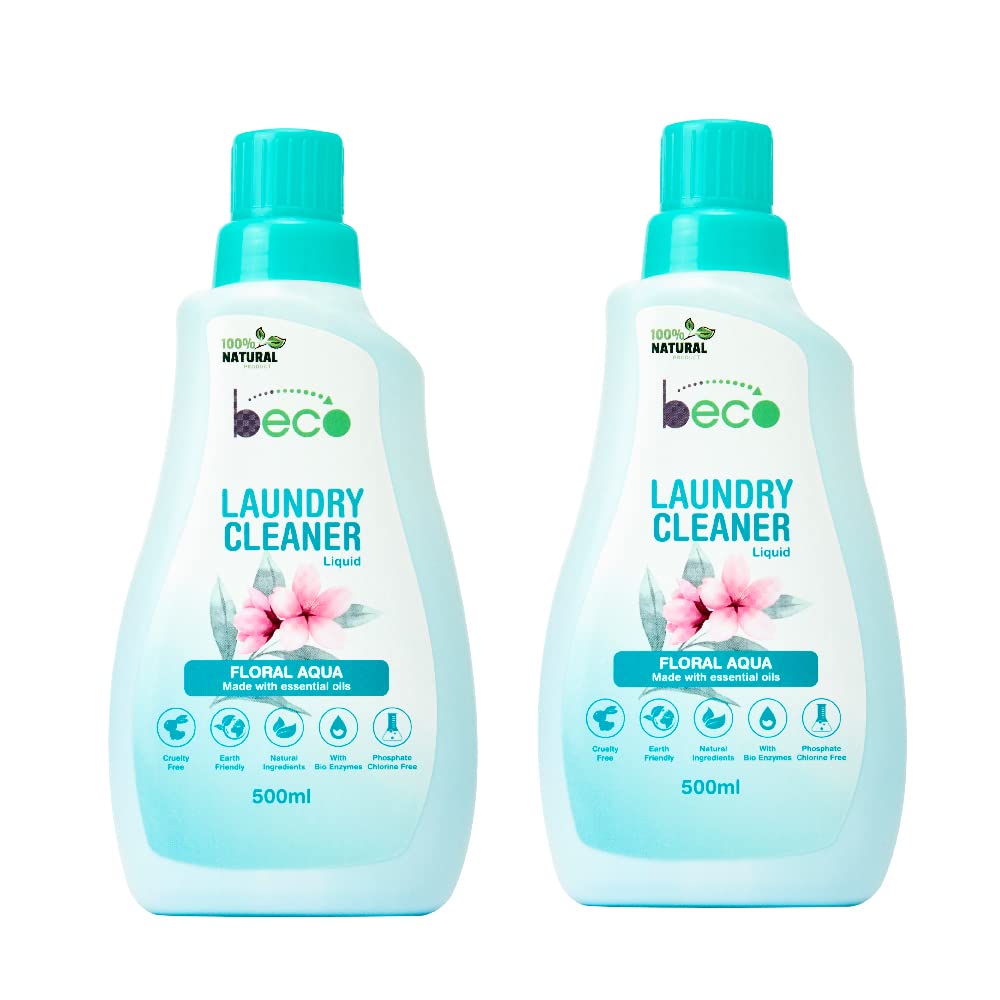 Beco Organic Laundry Liquid Detergent 500 ml Pack of 2 Front and