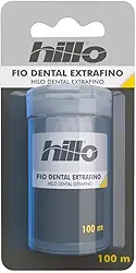 Hillo Fio Dental Extra Fino, 100 Metros, Prático e Portátil para Higiene Bucal Diária
