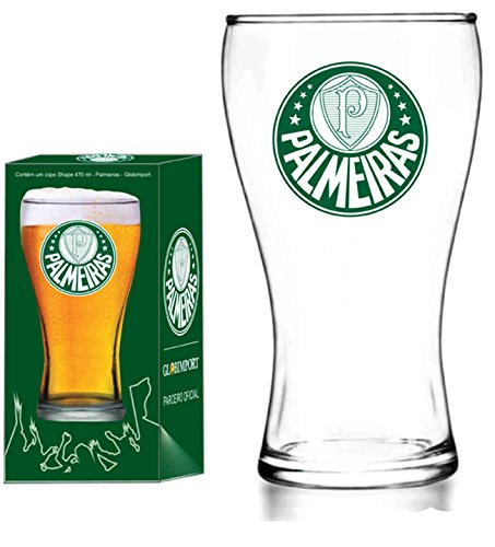 Copo Shape 470Ml Palmeiras Logo, Globimport 8602090, Transparente
