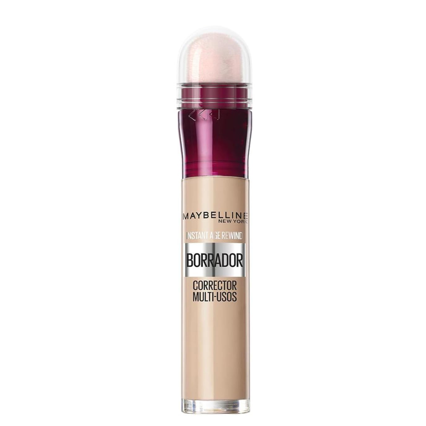 Maybelline New York, Corrector de Ojeras, Bolsas e Imperfecciones, Borrador Ojos, 02 Nude, 6.8 ml