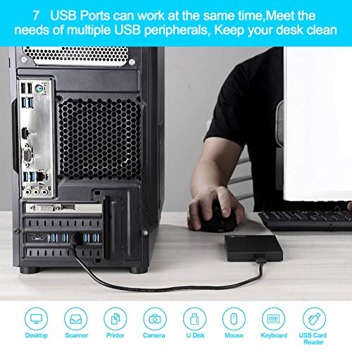Adaptateur PCI-E pour ajouter 7 ports USB Type C et Type A - 2