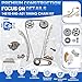 HAYIAUTO 14510-R40-A01 Timing Chain Kit with Camshaft Adjuster Fit for CR-V CRV Accord Crosstour 2008-2015 2.4L 2354CC L4 DOHC Automotive CRV Timing Chain Set VVT Sprocket for Honda Accord 14310R5A305