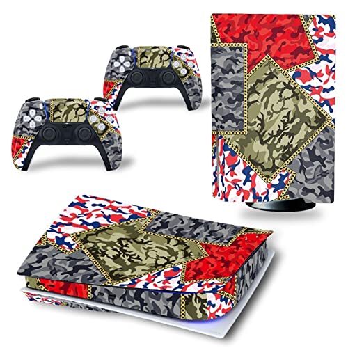 �ی� For PS5 Skin Disc Edition Anime Console and Controller Vinyl Cover Skins Wraps for Version(0183) �C�A�Ȃ��A�c�����Ȃ�(2)