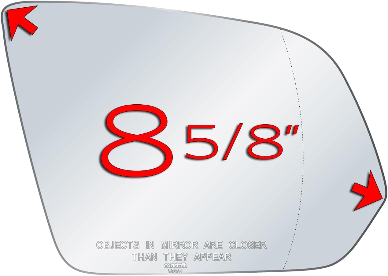 Passenger Side Mirror Glass Replacement For 2016 2017 2018 2019 2020 2021 Mercedes Metris Van Benz Right Door Mirrors Adhesives exactafit 8913R
