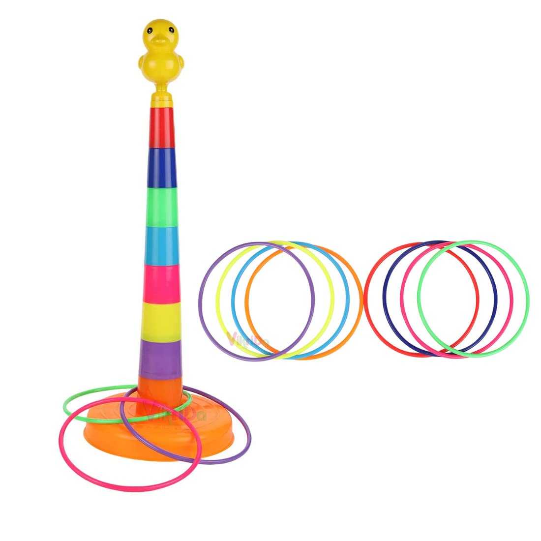 VikriDA Big Size Ring Toss Game for Kids, Indoor/Outdoor Game, Ring Target for Infants Learning Activity for Kids (Big Size 22.5 * 11.5 cms) (B099PKY744) Amazon Price History, Amazon Price Tracker