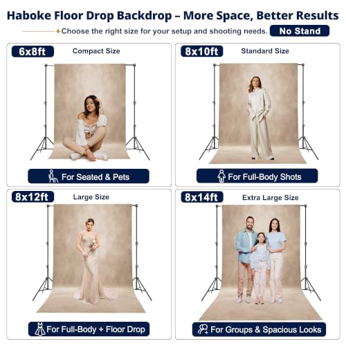 Image of Abstract Photography Backdrop for Photoshoot 6x8ft, Beige,No Stand