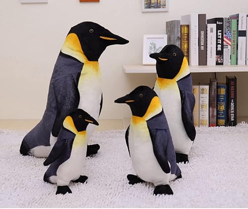 Miniatura 6 de YUZHINUO Juguete de peluche gigante de pingüino gordo y lindo, muñeco de pingüinos de animales para la familia, peluche mullido para regalo infantil