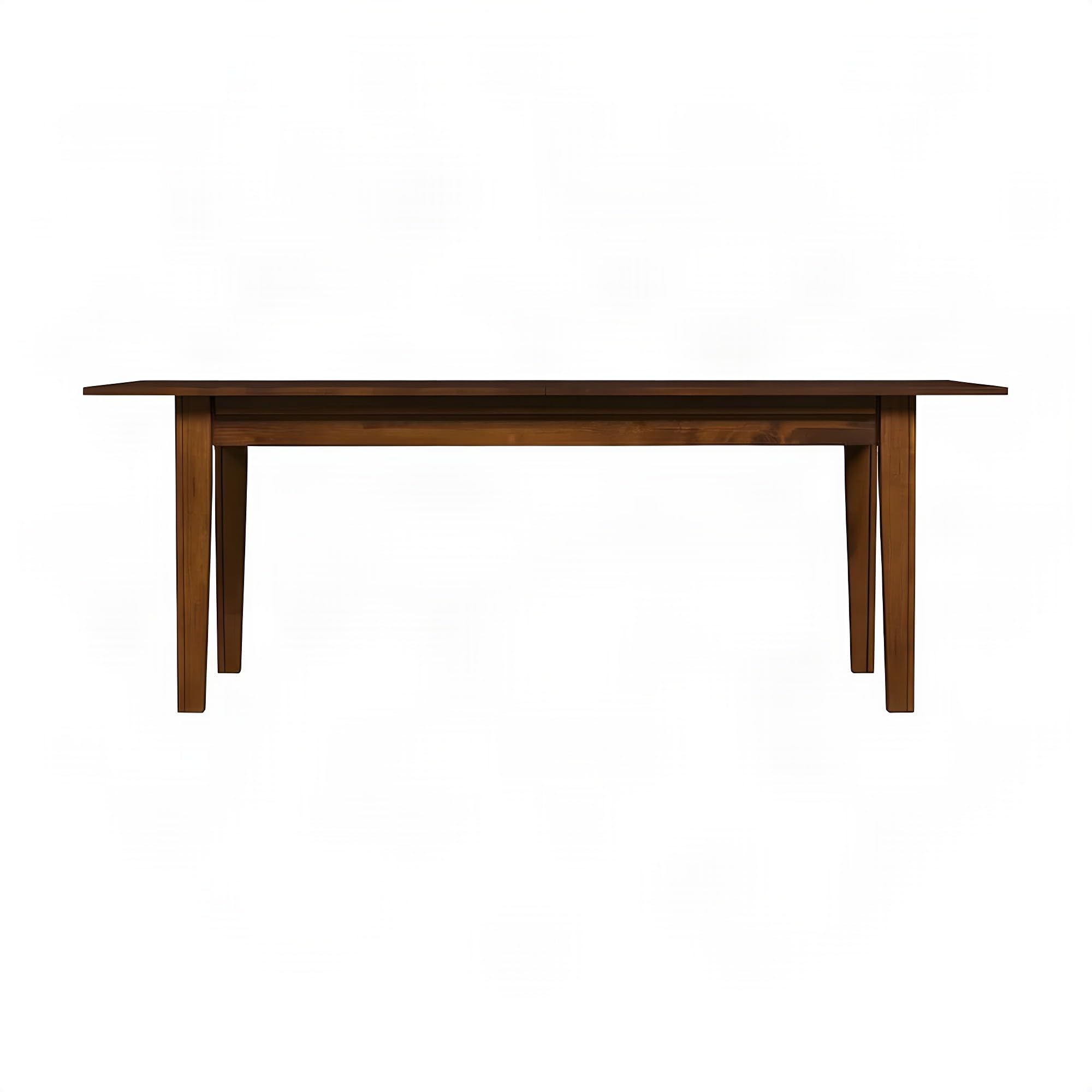 A-America Toluca Dining Solid Rubberwood Dining Table with Self-Storing Leaves, Expandable Rectangular Table for 12 for Dining Room, Rustic Amber