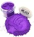 Stardust Micas Pigment Powder Cosmetic Grade Colorant for Makeup, Soap Making, Epoxy Resin, DIY Crafting Projects, Bright True Colors Stable Mica Batch Consistency Violet Petal