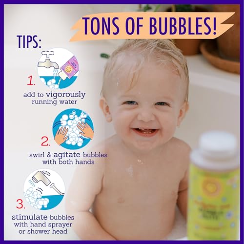Image of California Baby Eucalyptus Bubble Bath | 100% Plant-Based Kids Bubble Bath | Soothing Baby Bubble Bath | Free Bubble Wand Inside | 384 mL / 13oz (Pack of 2)