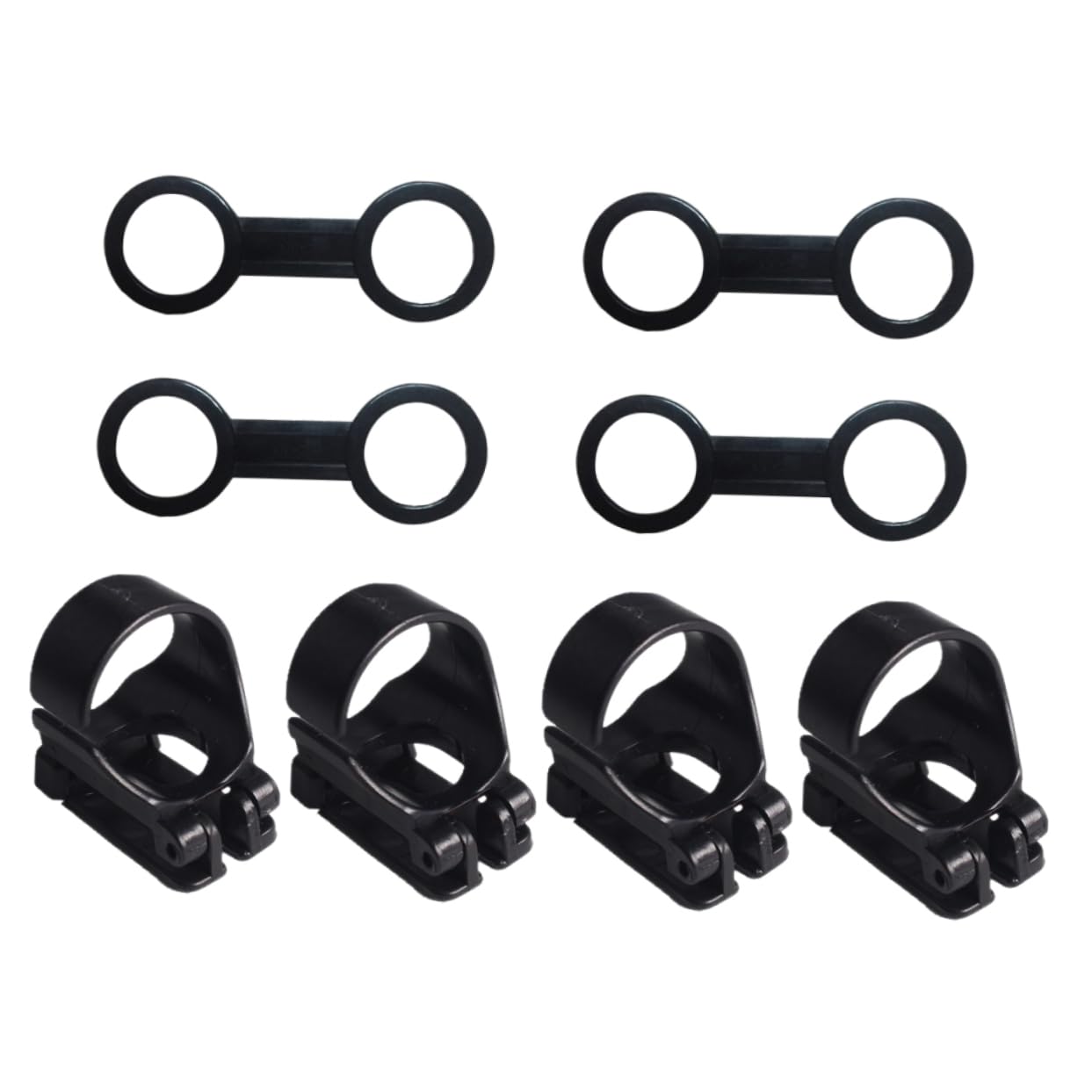 SUPVOX Scuba Dive Accessories: 8-Piece Silicone Buckles for Snorkel Clips Mask Straps and Snorkeling Gear