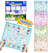 Color Sorting Toys Sensory Toys, 4 Pack Fine Motor Skills Game Travel Toys for Toddlers, Color Ma...