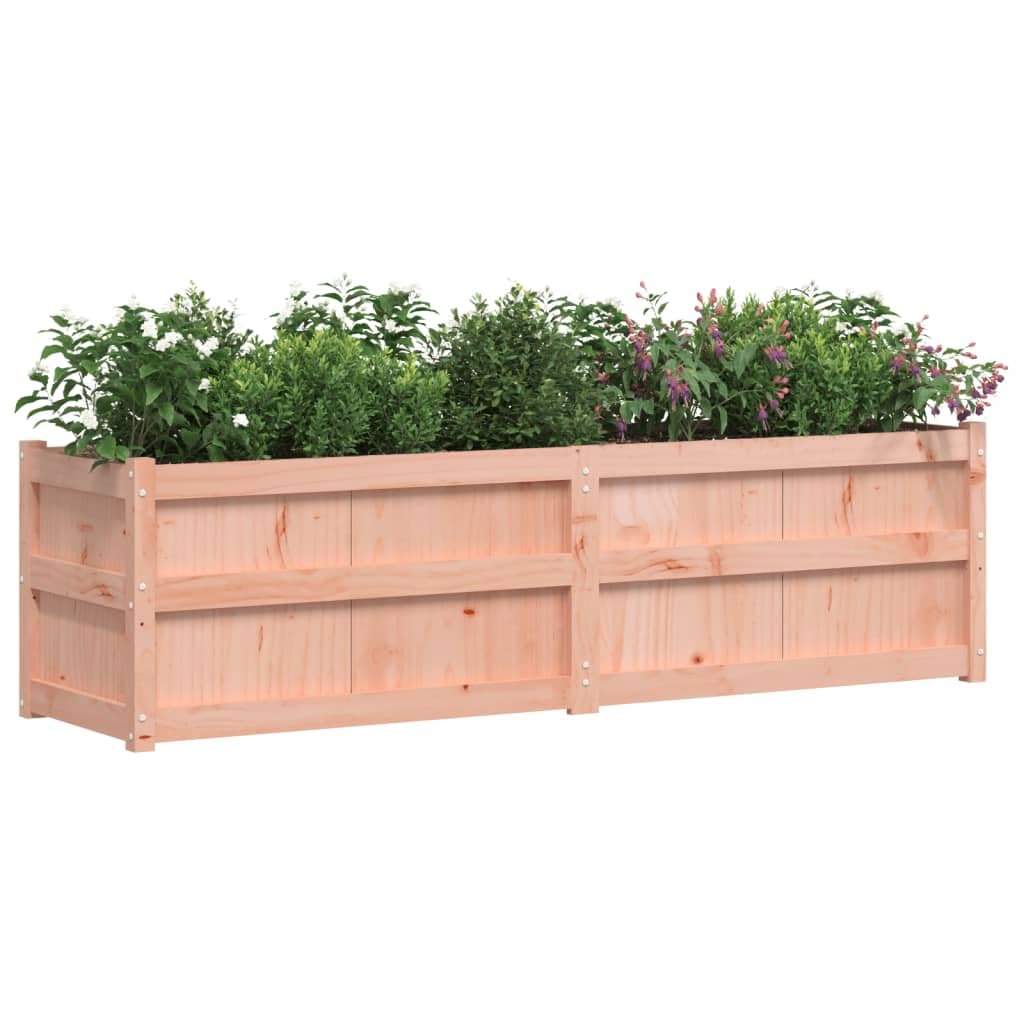 180x50x50 Cm Fioriera da Giardino Douglas in Legno Massiccio, capacità Generosa, Funzione Decorativa, per Gli Appassionati di Fai -da -Te