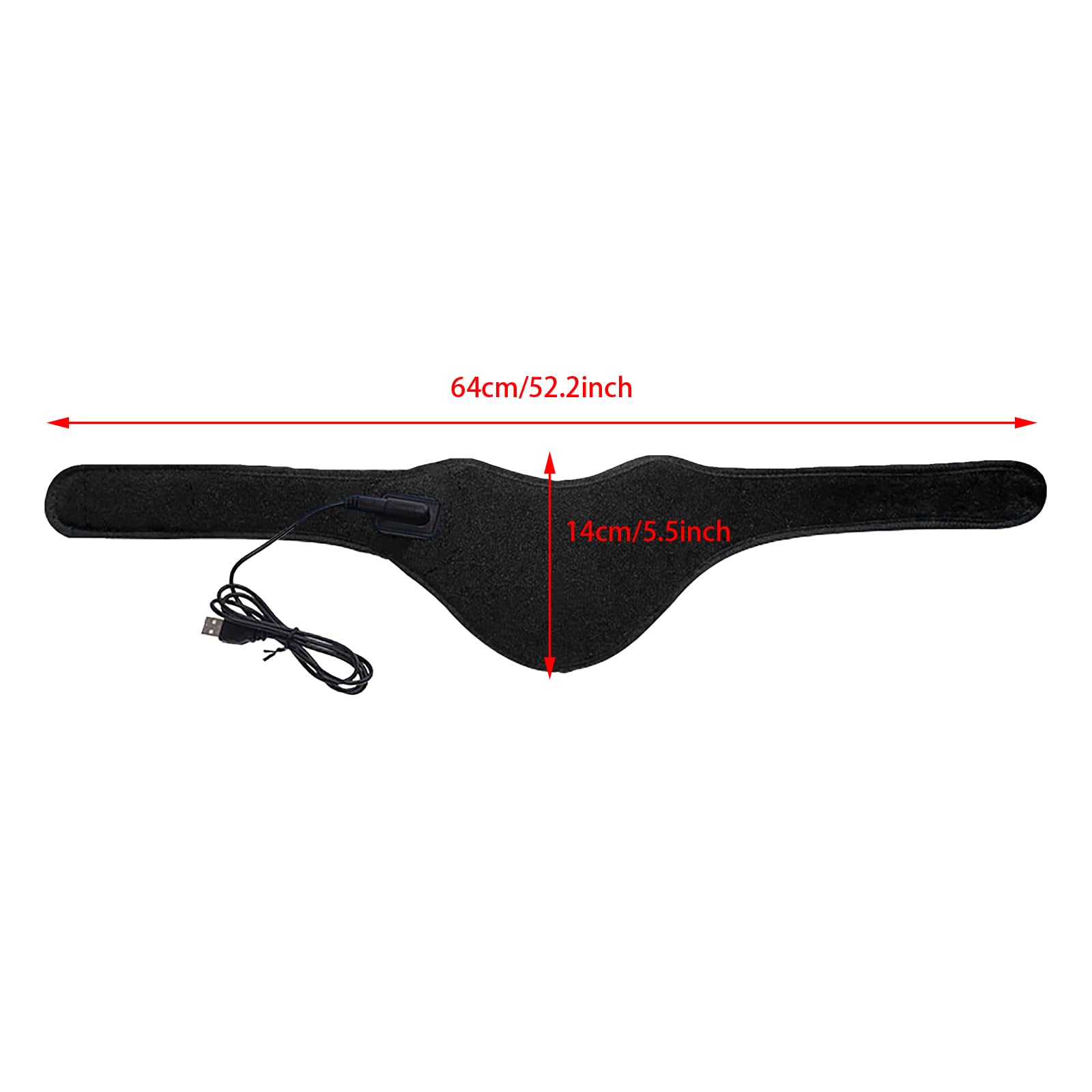 Minerve Chauffante Électrique USB Ceinture Compresse Chaude pour le Cou Thérapie Infrarouge Lointaine Protège De Cou Moxibustion Soulage Douleurs de Nuque 64 * 14 CM