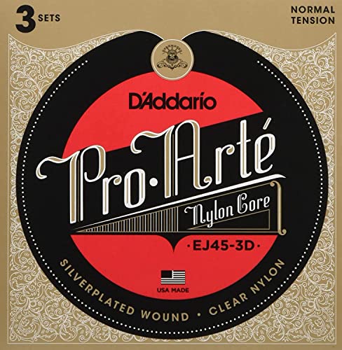 D’Addario Corde Guitare Classique | Cordes Pro-Arte EJ45-3D | Cordes en nylon pour guitare classique | Normale, 3 jeux… - Les Beatles, Paul McCartney, John Lennon, RIngo Starr, George Harrison D'Addario Corde Guitare Classique | Cordes Pro-Arte EJ45-3D | Cordes en nylon pour guitare classique | Normale, 3 jeux… – Image 3