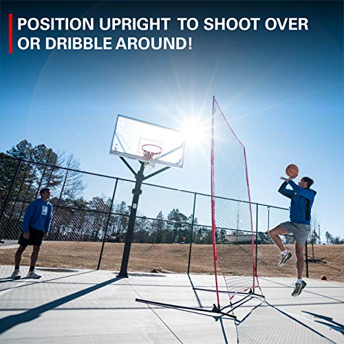 Rukket Basketball 6x10 Adjustable Return Net Guard and Backstop, Hoop Rebound Back Netting Attachment for Yard, Home & Residential Use, Barrier System for Safety and Retention (6x10 Return Net) - Thumbnail 4