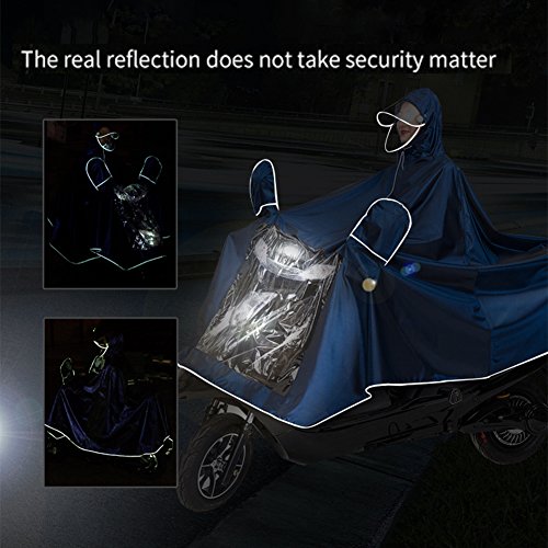 haozaikeji Universal Motorcycle Raincoat Waterproof Hoodie Rain Cape Reusable Bike E-Bike Rain Coat Mobility Scooter Raincoat3