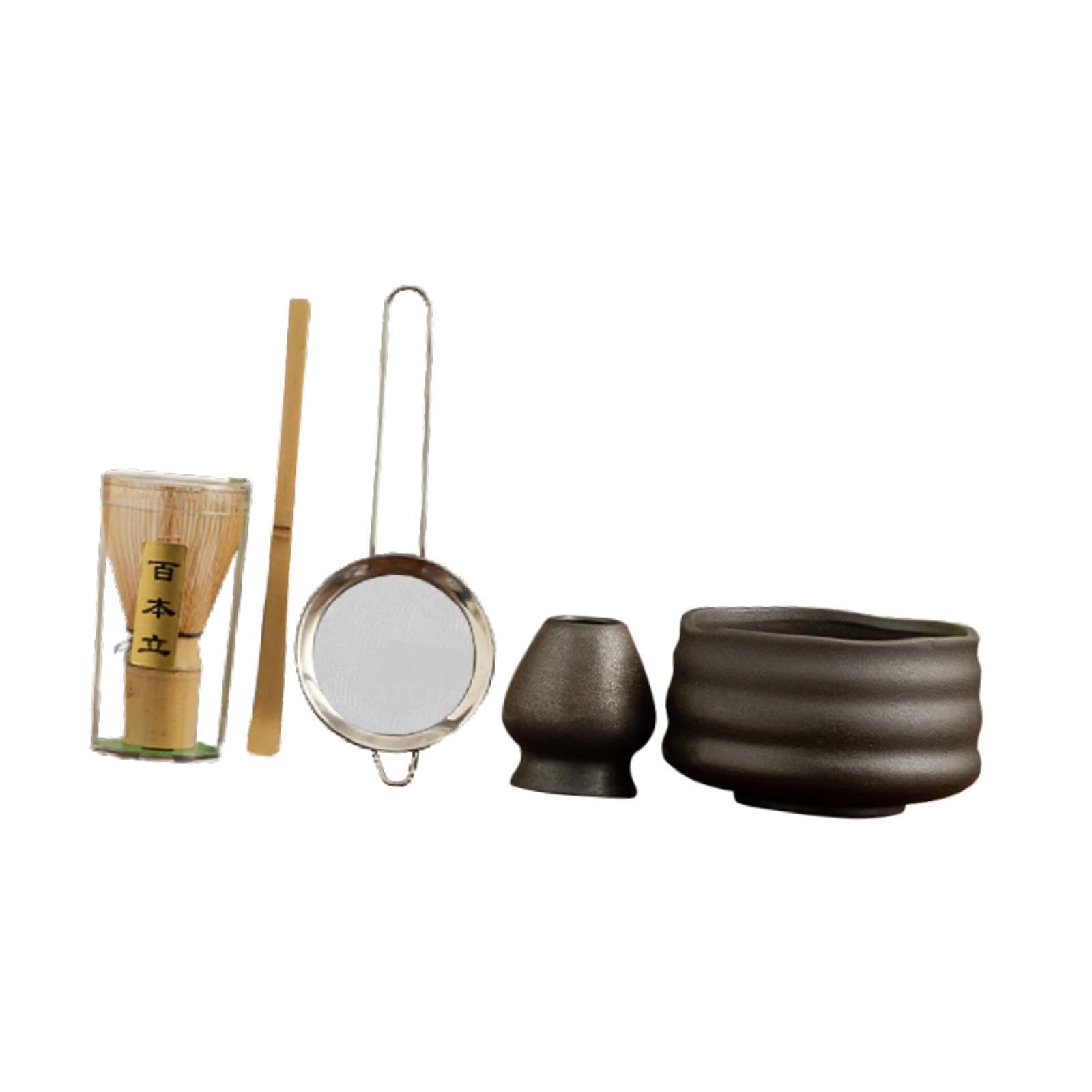 5X Japanese Matcha Set Matcha Tea Making Kit for Greeting Kitchen Restaurant Black|Home & Garden | Food & Beverages | Tea