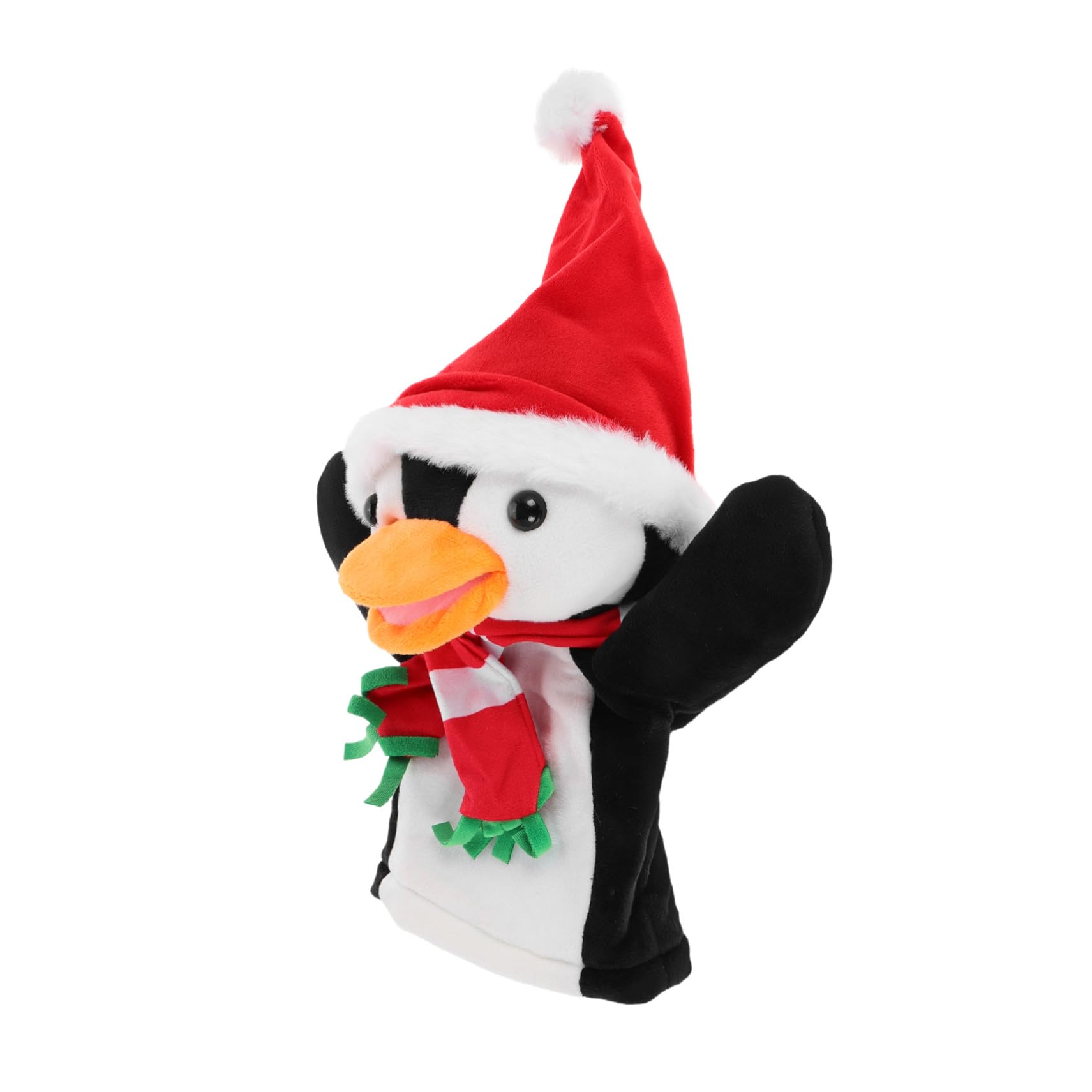Beaupretty 5 Piezas Marionetas de Dedo Pingüino Navideñas Suaves de Peluche para Muñecos Interactivos para Narración Creativa
