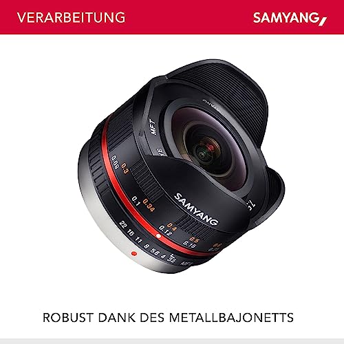 Samyang MF 7,5mm F3,5 Fisheye MFT Objektiv in Schwarz für MFT-Kameras