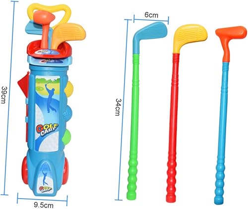 Miniatura 2 de BESPORTBLE Práctica de golf para padres para jugar en interiores y exteriores, incluye bolas, clubes, banderas seguras para niños, regalo de