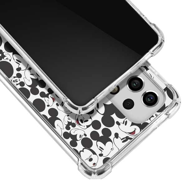 Skinit Clear Phone Case Compatible with Galaxy A53 5G - Officially Licensed Disney Mickey Mouse Face Pattern Design