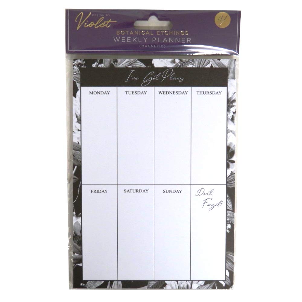 Design By Violet Botanical Etchings Weekly Planner