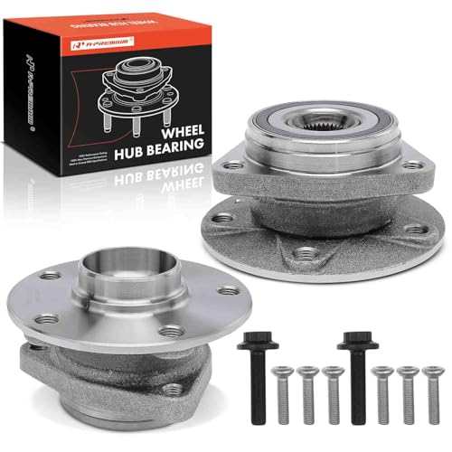 A-Premium 2 x Wheel Bearing and Hub Assembly Compatible with Volkswagen & Audi - Jetta Golf Golf R Tiguan GTI Arteon A3 A3 Quattro Q3 TT TT Quattro TTS Quattro S3 RS3 by A-Premium - Used condition - US$34.18