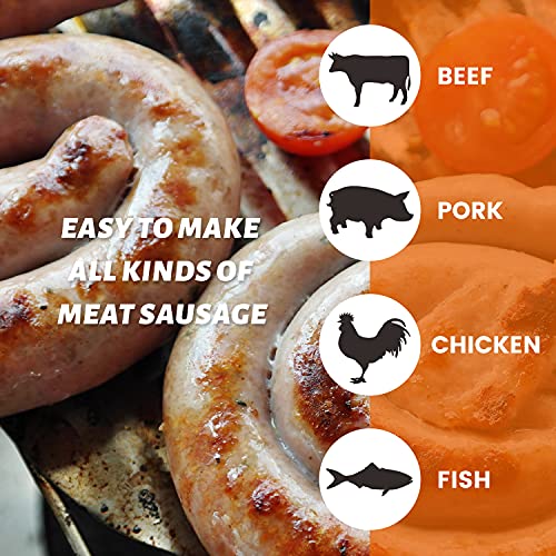 Hakka 22 Lb/10 L Sausage Stuffer 2 Speed Stainless Steel Vertical Meat Filler #TOP3