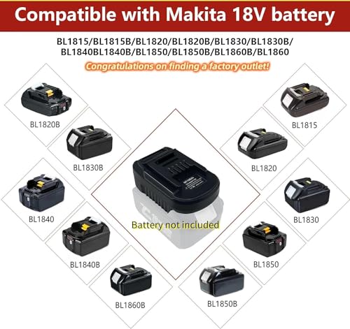 MT18EIN for Makita to for Einhell Battery Adapter (Converter for Makita 18V Battery to for Einhell PXC 18V Power Tools) - Image 3