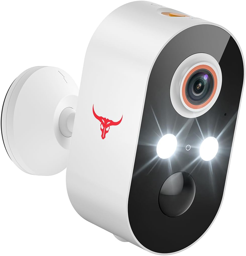 Orbitell Security Camera Wireless Wi-Fi Camera with Color Night Vision, Two Way Audio, AI Human Detection, Cloud Storage, Real-time Alert.