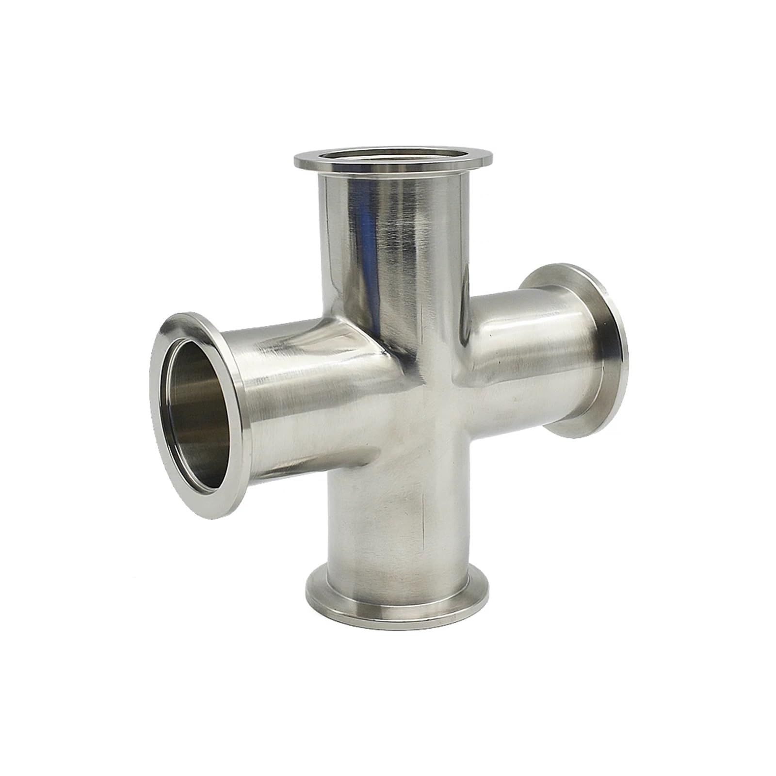 1PCS KF10 KF16 KF25 KF40 KF50 Vakuum Flansch Fitting Vier-weg 304 Edelstahl Sanitär Rohr Anschluss Bier brauen Tagebuch Produkt Lucky(KF50)