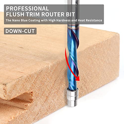 Eanosic E2110 Downcut Spiral Flush Trim Router Bit thumb #2