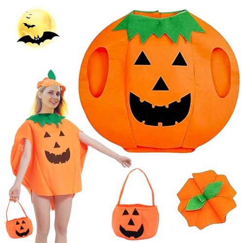 4 Pezzi Costume Da Zucca E Cappello Da Strega Per Bambole - Accessori Halloween In Tessuto, Regolabili, Per Collezionisti - 2