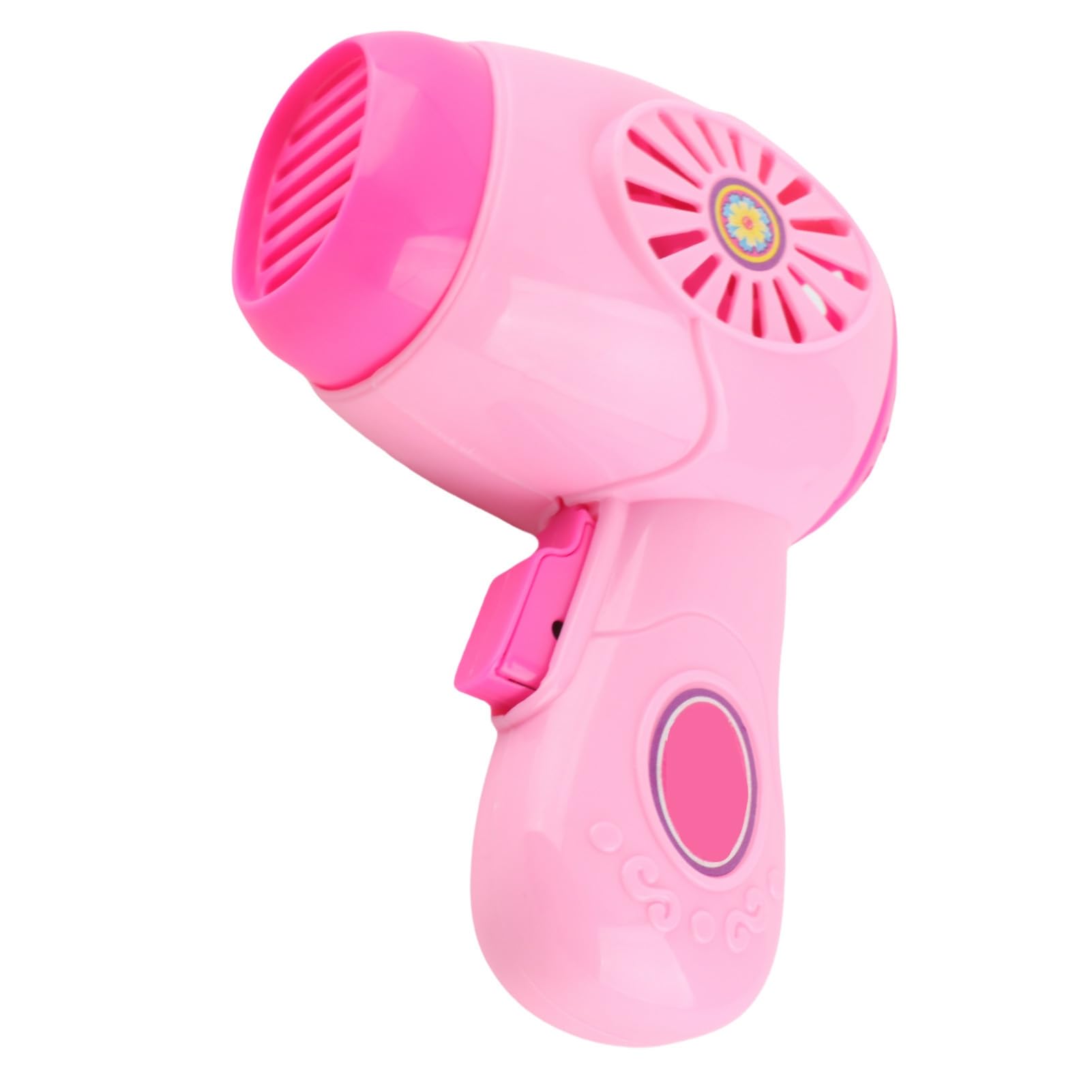 Syrisora Hair Dryer Toy, Pretend Play Electronic Hair Dryer for Kids with Design, Safe ABS Material, Rounded Edges, for Role Playing, Hand Eye Coordination, Fine Motor Skills Development